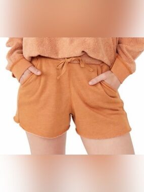 Free People Kelly Rae Hem Cozy Shorts 🩳 Size S